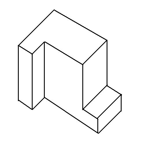 Autocad: LATIHAN UNJURAN SUDUT KETIGA