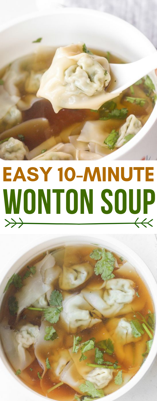 EASY 10-MINUTE WONTON SOUP #meals #lunch
