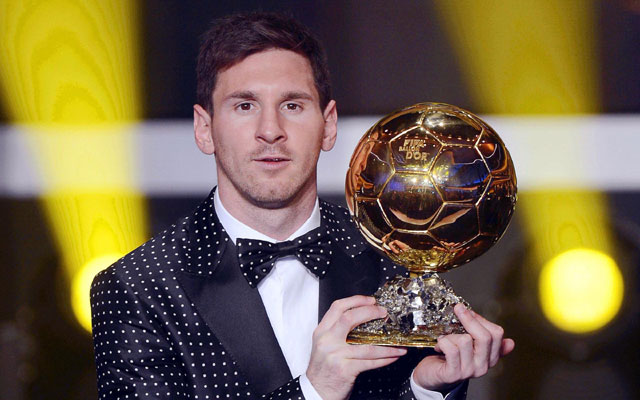 Lionel Messi Wins FIFA Ballon d'Or 2012