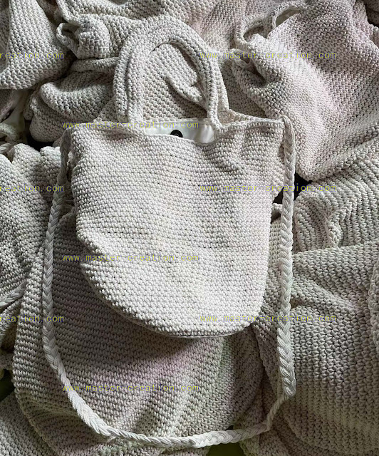 cotton woven handbag