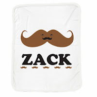 Psychobaby Mr Mustache Blanket 