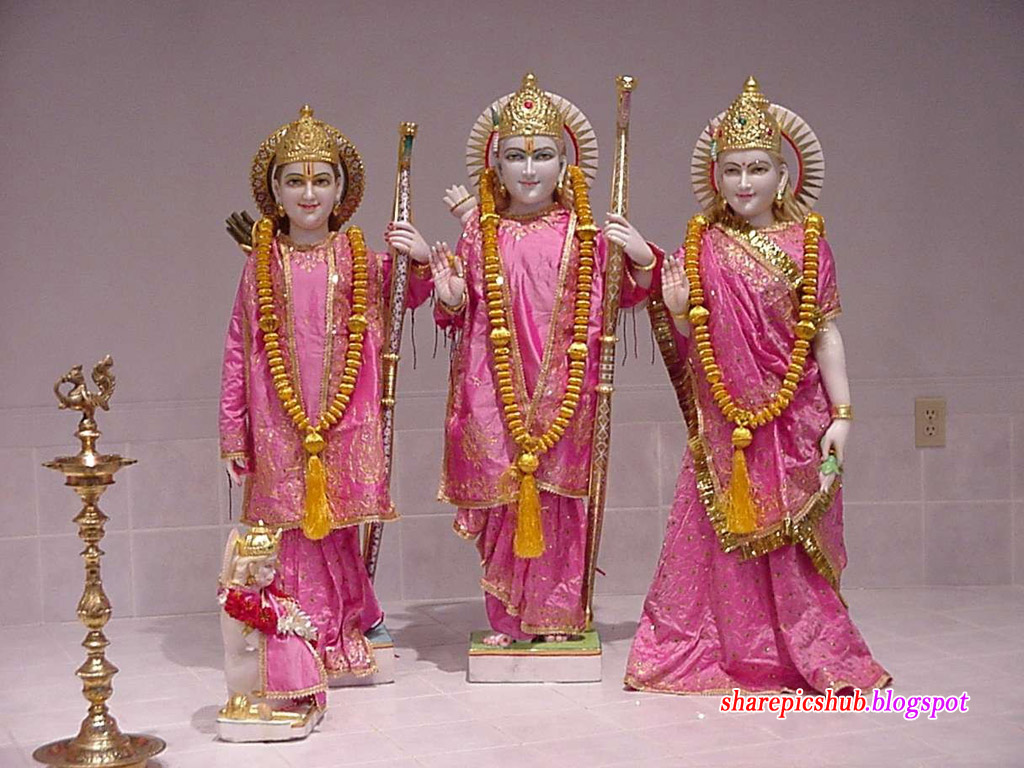 Shri Ram Darbar Statue HD Wallpaper For Desktop | Dharmik ...
