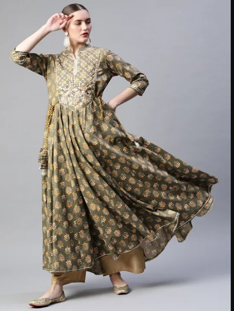 Anarkali Style Long Kurti