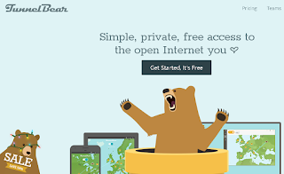 Kumpulan Layanan VPN Gratis TunnelBear VPNl