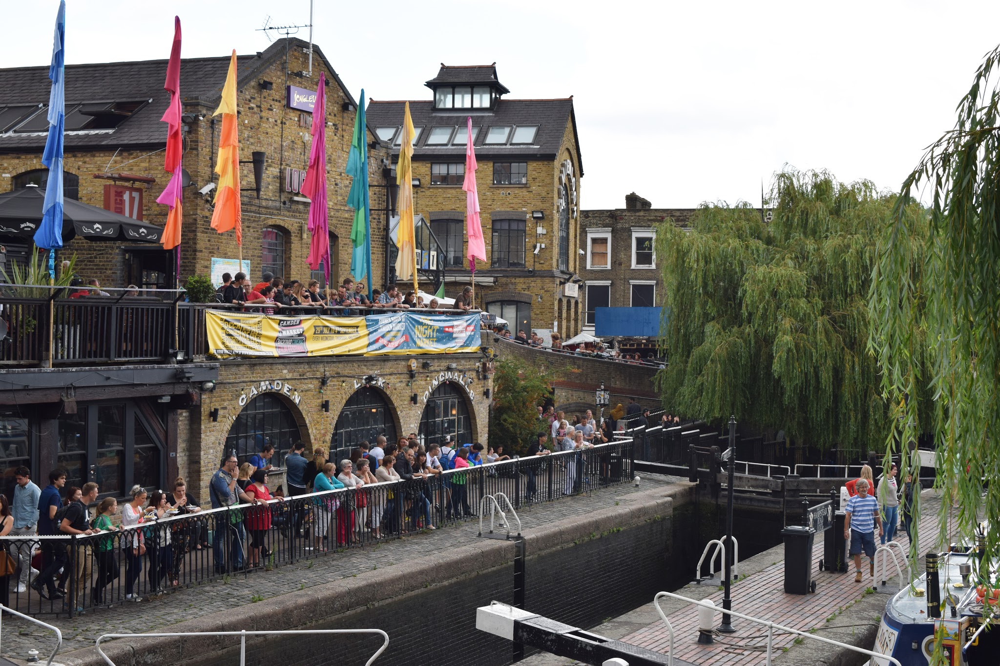 Looking down over Camden Lock