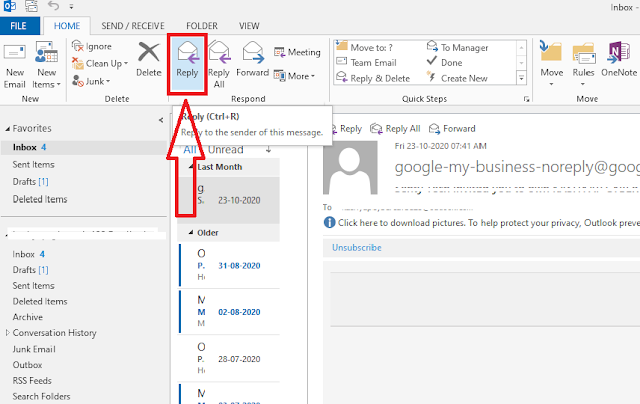 How to Reply E-Mail in outlook express