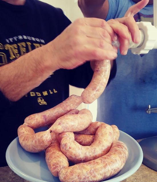 making sausage links