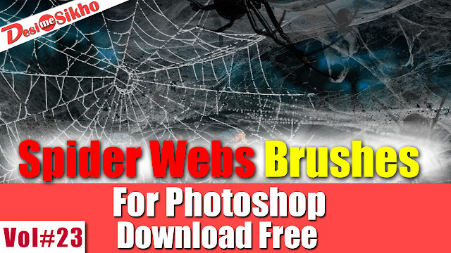 Spider Webs Brushes Effect For Photoshop Download Free Vol#23