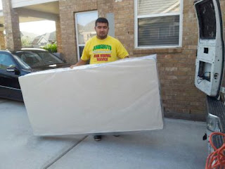 Mattress Pick Up In A Dumpster From A Home In HALTOM CITY TX