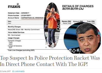 Image result for images of igp khalid on protection racket