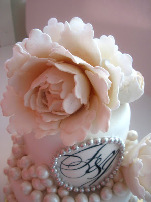 o peony wedding cake