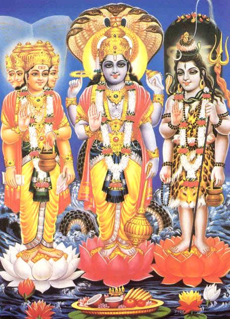 Mente Não Dormente Brahma Vishnu E Shiva A Trimúrti Hindu