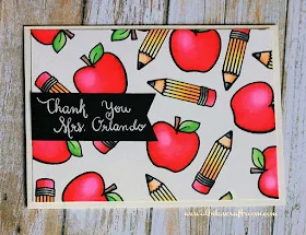 Sunny Studio Stamps: School Time Teacher Thank You Card by Alba (@albasevadilla on instagram)