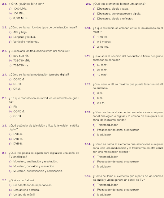 Ejercicios de Telecomunicaciones  Ganancia + Atenuación  Definiciones de los Elementos de Televisión