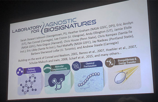 Making search for life approaches agnostic to Earth biology (Source: Sarah Johnson, Georgetown U)