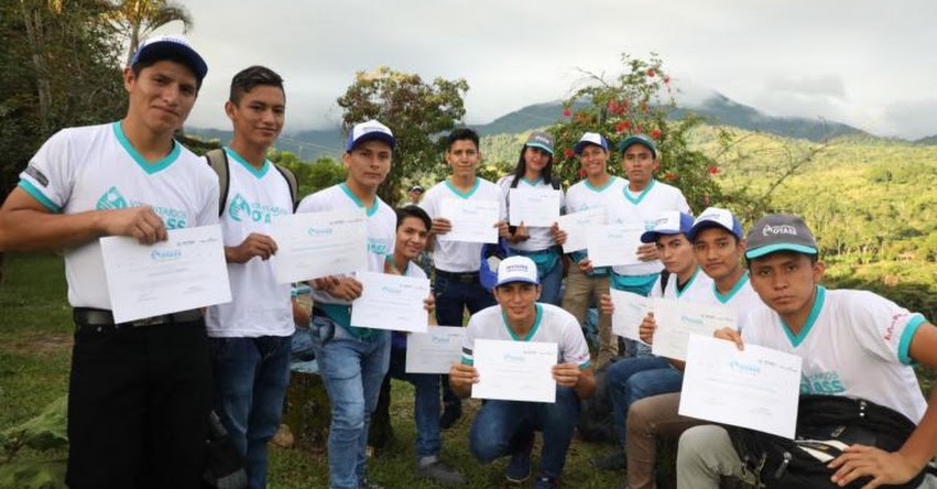 Jóvenes de Programa Beca 18 integran voluntariado que promueve Emapa San Martín y OTASS