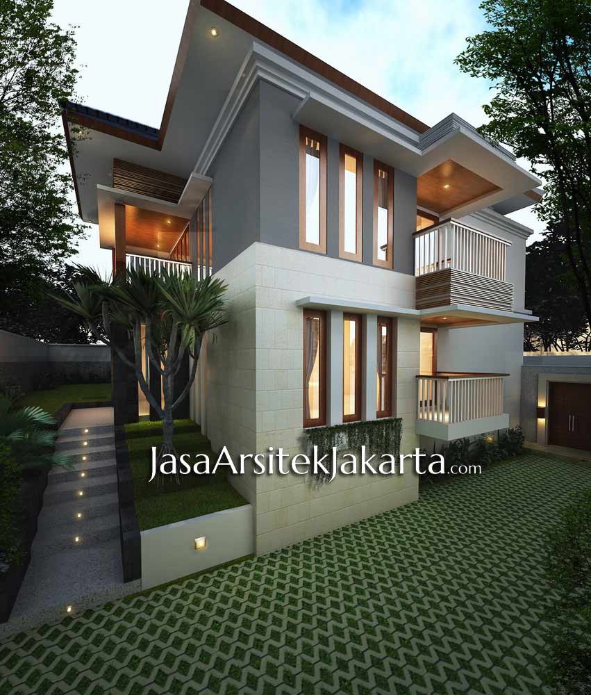  Desain  Rumah  Elegan 2  lantai  luas 430 m2 Jasa Arsitek 