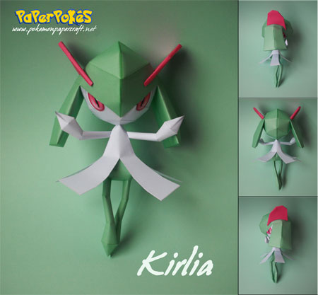 Pokemon Kirlia Papercraft