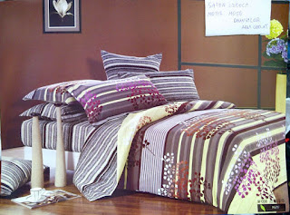 sprei salur daun coklat