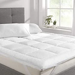 Swiss Republic Terrycloth Quilted Mattress Topper (King Size/78 x84 Inch, White)