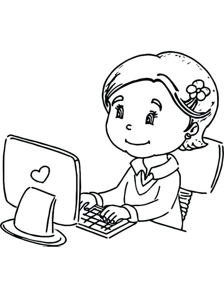 printabe computer coloring pages free