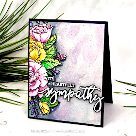 #cardbomb, maria willis, #honeybeestamps, #stamp, #ink, #paper, #papercraft, #craft, #create, #art, #diy, #color, #watercolor, #flower, #birthday, 