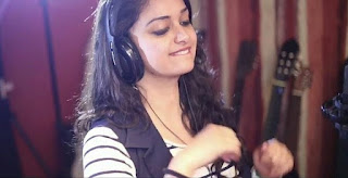 Keerthy Suresh with Cute Smile for Sing a Song in Saamy Square