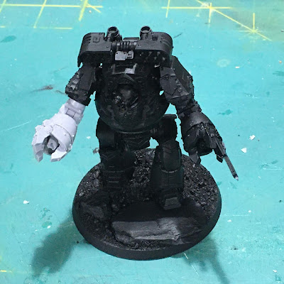 Horus Heresy Dark Angels Contemptor Dreadnought WIP