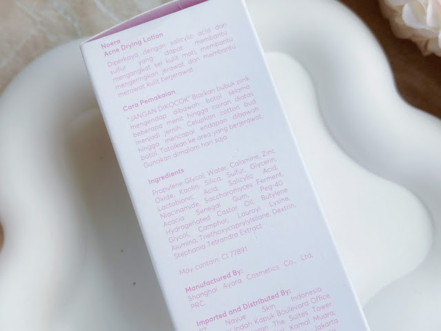 Review NOERA Acne Drying Lotion