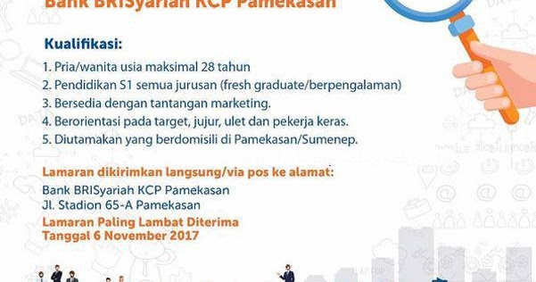 Lowongan Kerja Terbaru Bank BRISyariah (AO)  Rekrutmen 