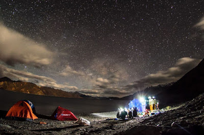 Camping at Ladakh Lake