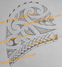 arrowhead tatoo design maori
