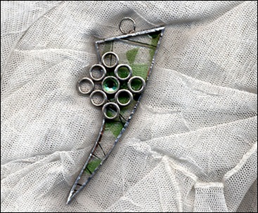 groen glas als ketting!