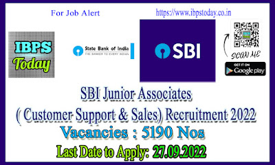 SBI Clerk Recruitment 2022