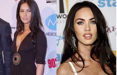 megan fox lip job. Megan Fox lips before and