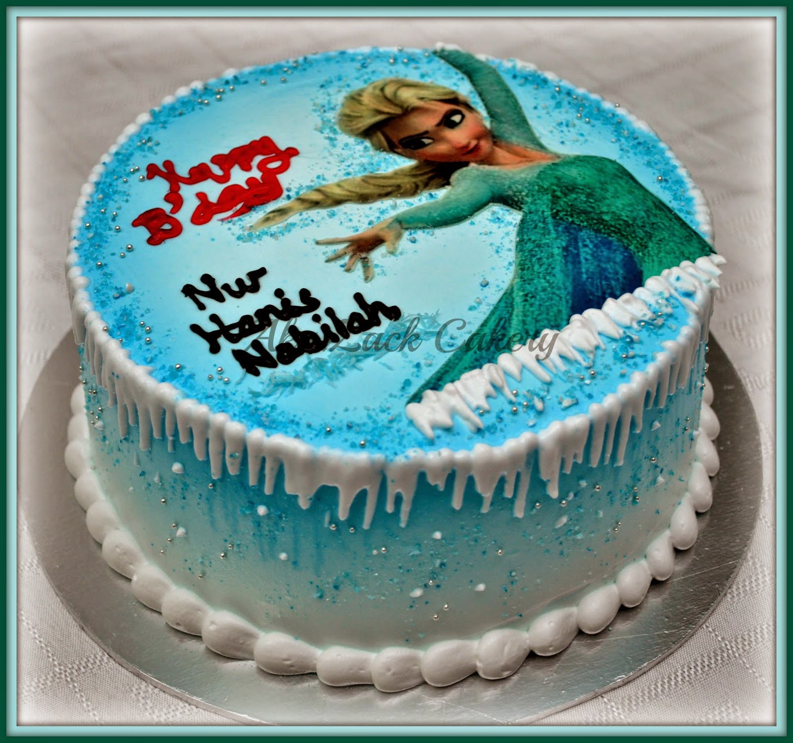 Aku.Zack Cakery: Kek Elsa Frozen and the Geng