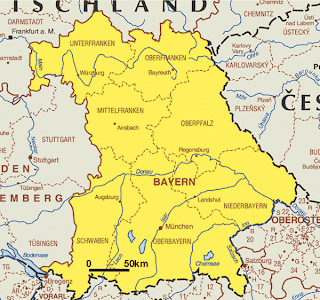 Karte von Bayern Provinz