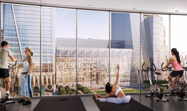 Photo of the gym inside of residential tower