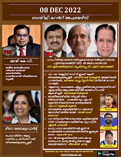 Daily Malayalam Current Affairs 08 Dec 2022