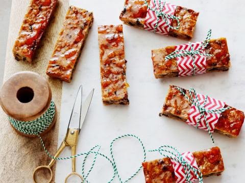 Walnut and Dried Cherry Bars