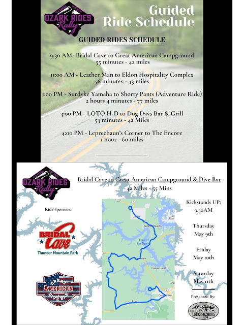 Ozark Rides Rally Guided Rides Maps Lake of the Ozarks