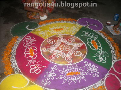 Huge Sankranti Rangolis