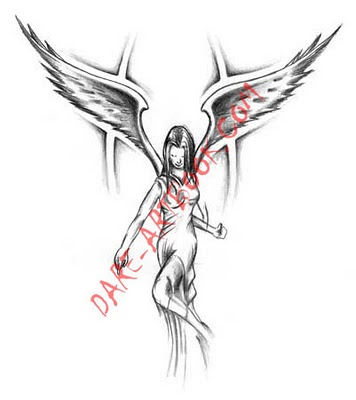 Angel Tattoo Design