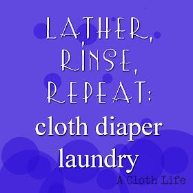 cloth diaper laundry routine suggestion: A Cloth Life