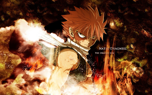   Fairy Tail Natsu Dragneel Anime Rage Eye Flame Anime HD Wallpaper Desktop Background