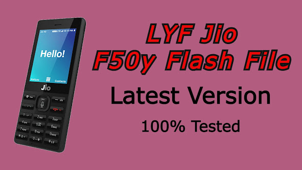 LYF Jio F50y Flash File