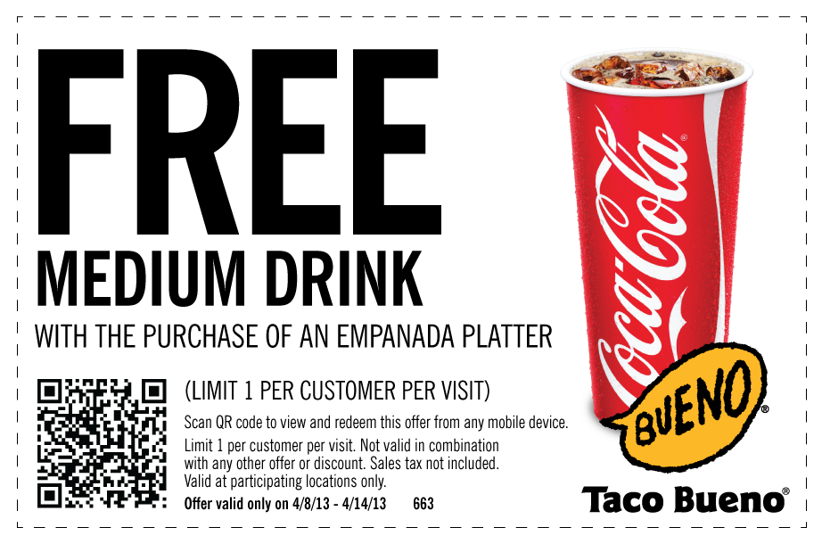 Get Free Coupons Free Drink coupon