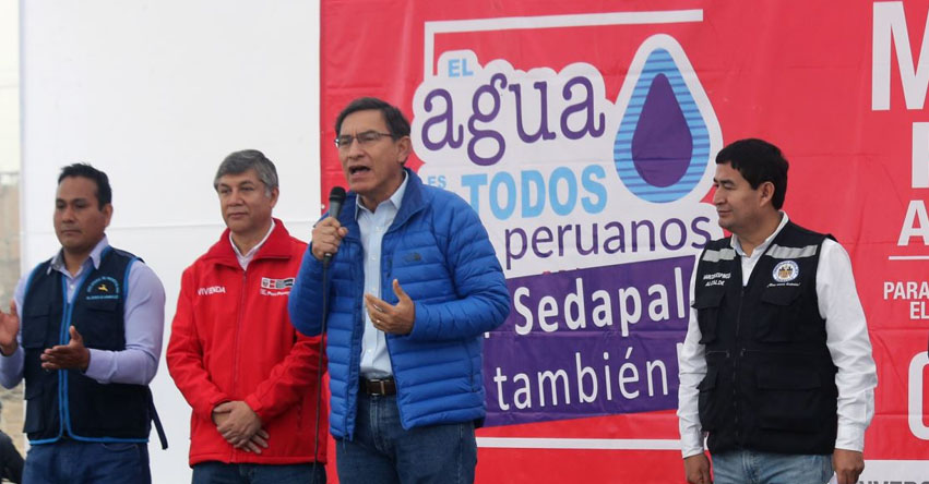 SEDAPAL NO SE PRIVATIZARÁ: Presidente Martín Vizcarra afirma que el servicio de agua en Lima y Callao seguirá siendo estatal