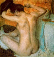 Dona pentinant-se el cabell (Edgar Degas)