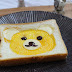 Bánh mì sandwich và trứng ốp la hình đầu gấu
